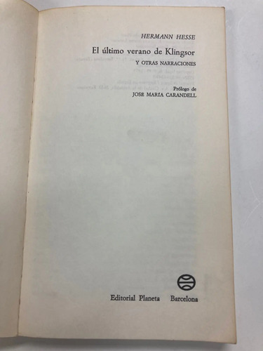 producto_639279699470713614_1 El Último Verano De Klingsor - Hermann Hesse
