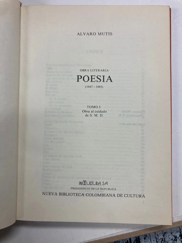 producto_639279701968896360_5 Obras Literarias, Prosas I Y Ii - Alvaro Mutis