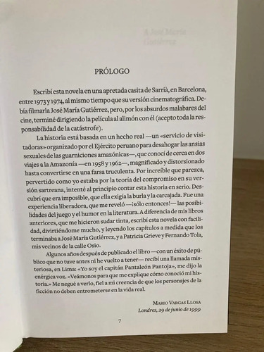 Panteón Y Las Visitadoras - Mario Vargas Llosa