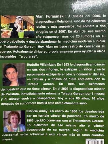 Terapia Gerson Cura Del Cáncer Charlotte Gerson
