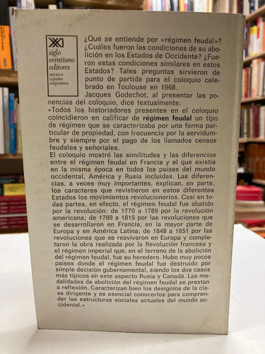 La Abolición Del Feudalismo En El Mundo Occidental
