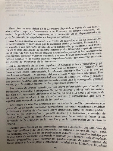 Literatura Española - M. Diez Rodriguez (varios Autores)