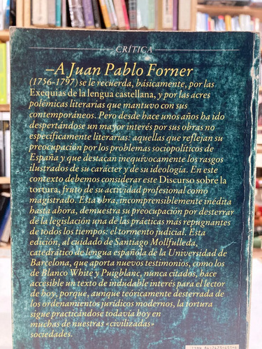 producto_639279711514879924_6 Discursos Sobre La Tortura - Juan Pablo Forner