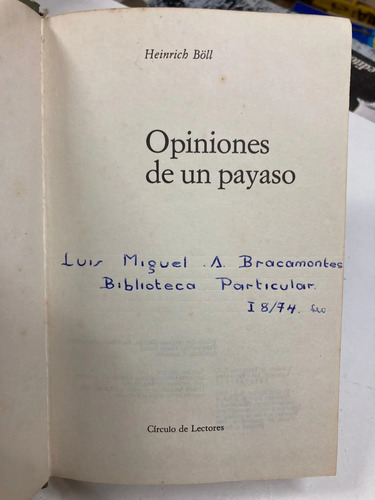 Opiniones De Un Payaso - Heinrich Böll