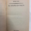 El Otoño En Pekín - Boris Vian