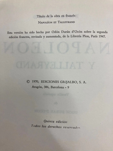 producto_639279715261619815_2 Napoleón Y Talleyrand - Emile Dard