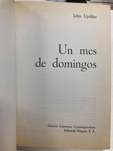 Un Mes De Domingos - John Updike