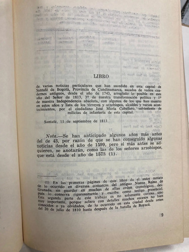 Un Diario Particulares De Bogotá - José Maria Caballero