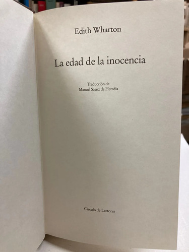La Edad De La Inocencia - Edith Wharton