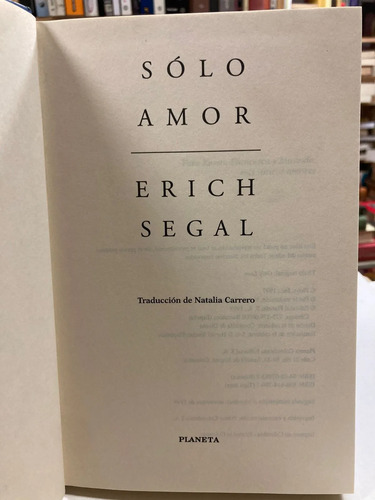 Sólo Amor - Erich Segal