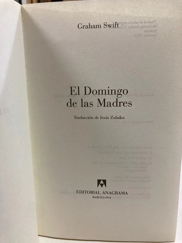 El Domingo De Las Madres - Graham Swift