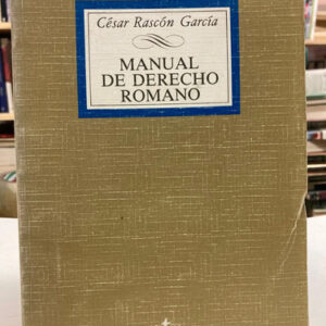 producto_639279725201213181_0 Manual De Derecho Romano - César Rascón García