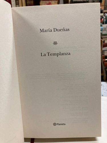 La Templanza - María Dueñas