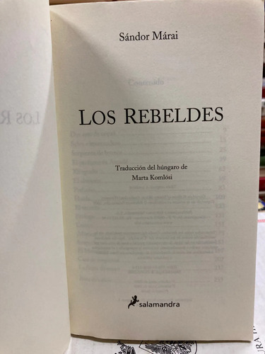 Los Rebeldes - Sándor Márai