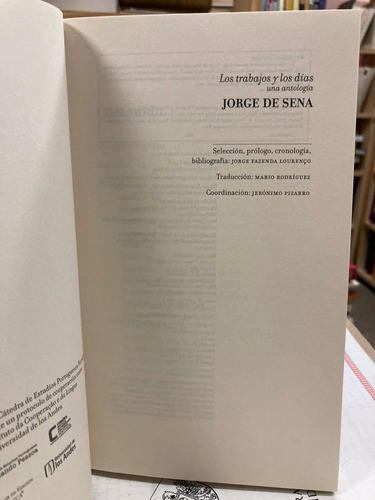 Los Trabajos Y Los Días - Jorge De Sena