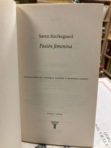 Pasión Femenina - Soren Kierkegaard