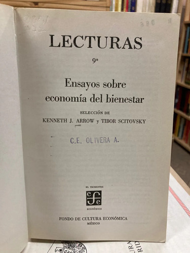 La Economía Del Bienestar - Kenneth J. Arrow