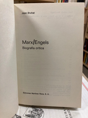 Marx/engels Biografía Crítica - Jean Bruhat