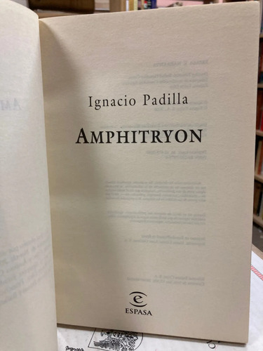 Amphitryon - Ignacio Padilla