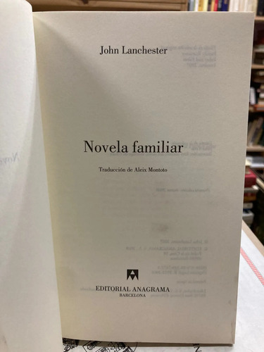Novela Familiar - John Lanchester