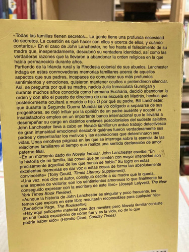 Novela Familiar - John Lanchester