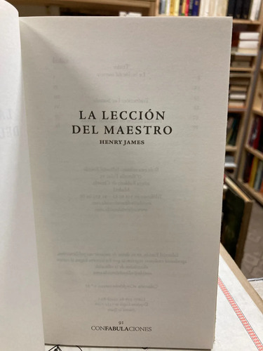 La Lecciones Del Maestro - Henry James