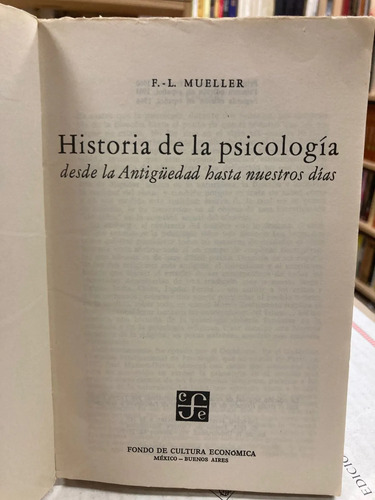 Historia De La Psicología - E.l. Mueller