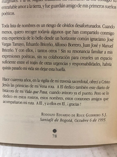 Vida Que Pasa, I, Ii, Iii - Rodolfo E. De Roux Guerrero