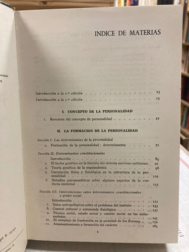 La Personalidad En La Naturaleza, Sociedad Y La Cultura