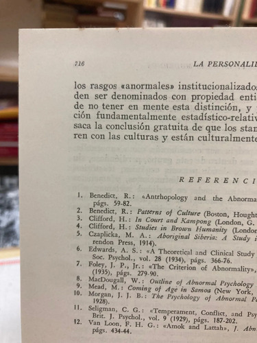 La Personalidad En La Naturaleza, Sociedad Y La Cultura