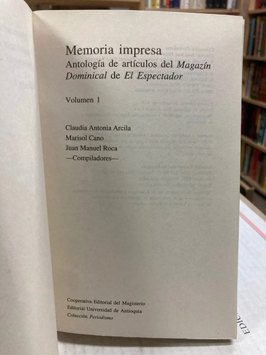 Memoria Impresa - Claudia Antonia Arcila