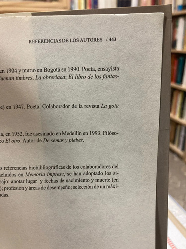 Memoria Impresa - Claudia Antonia Arcila