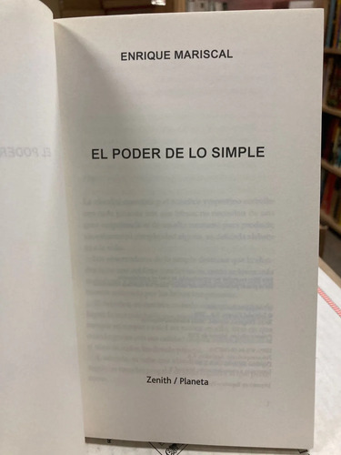 producto_639279750852895705_1 El Poder De Lo Simple - Enrique Mariscal