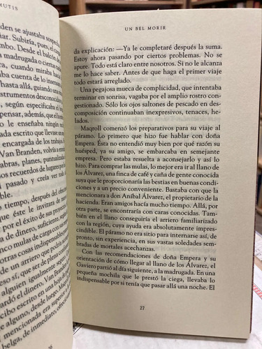 Un Bel Morir - Álvaro Mutis