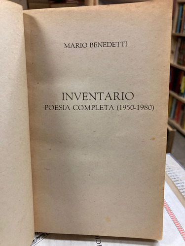 Inventario Poesía Completa 1950-1980 - Mario Benedetti