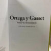 Ortega Y Gasset Pensar La Circunstancia - C.j. González S.
