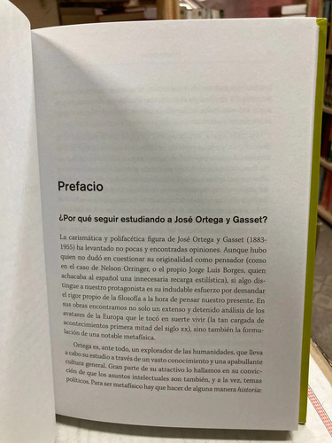 Ortega Y Gasset Pensar La Circunstancia - C.j. González S.