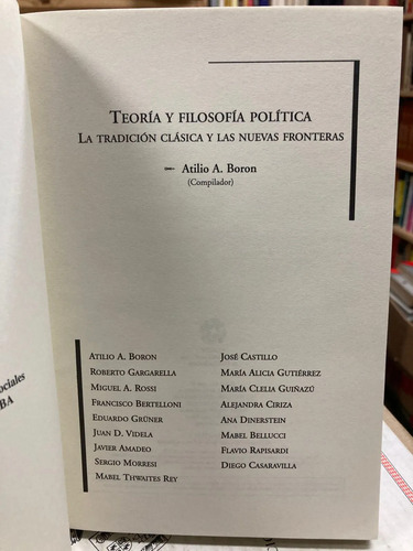 producto_639279762794610122_1 Teoría Y Filosofía Política - Atilio A. Boron (compilador)