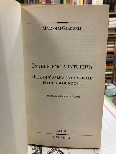 Inteligencia Intuitiva - Malcolm Gladwell