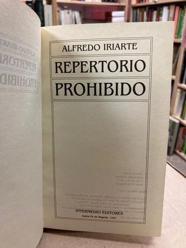 Repertorio Prohibido - Alfredo Iriarte
