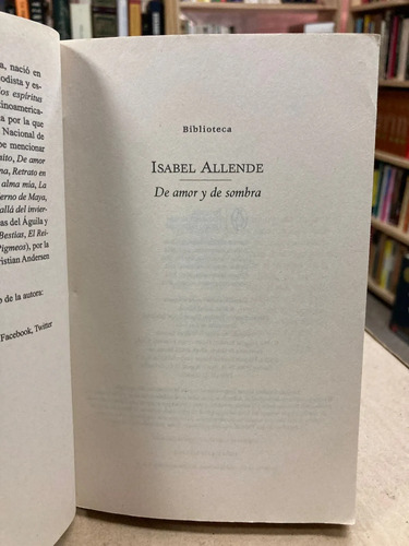 producto_639279776025647014_1 De Amor Y De Sombra - Isabel Allende