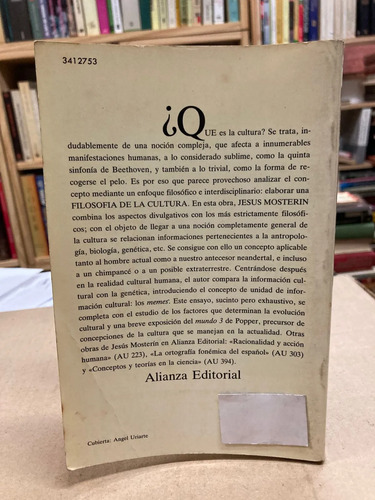 producto_639279777556385246_7 Filosofía De La Cultura - Jesús Mosterín