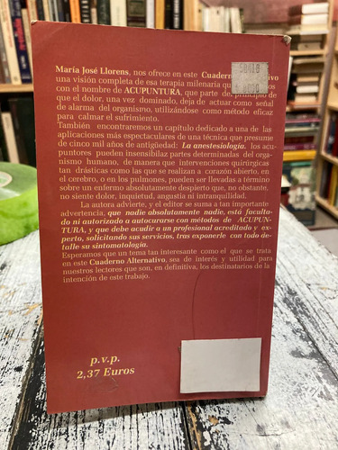 producto_639279793023670636_6 Acupuntura La Terapia De Los Alfileres - María J. Llorens C.