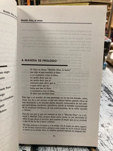 Matilde Díaz , La Única - José Portaccio Fontalvo