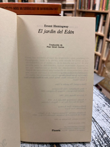 producto_639279803130254546_1 El Jardín Del Edén - Ernest Hemingway