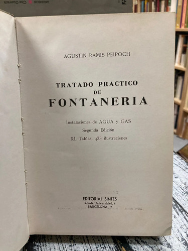 Tratado Práctico De Fontanería - Agustín Ramis Peipoch