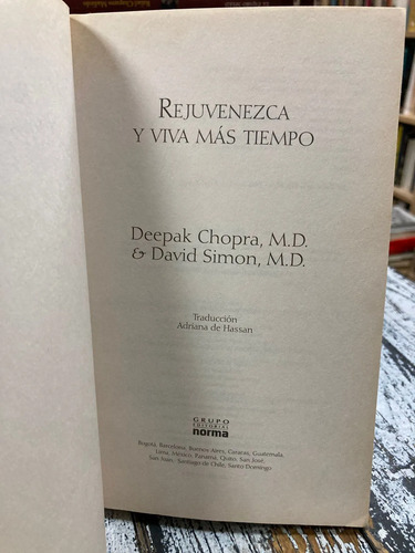 Rejuvenezca Y Viva Más Tiempo - Deepak Chopra