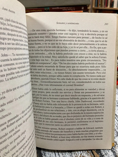 Sensatez Y Sentimiento - Jane Austen