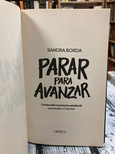 Parar Para Avanzar - Sandra Borda