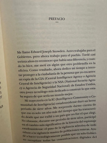 Vigilancia Permanente Eduard Snowden